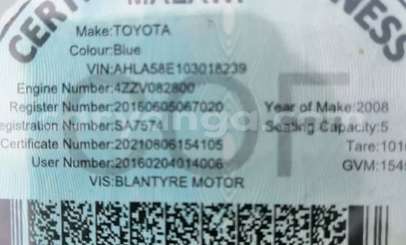 Nunua Ilio tumika Toyota Corolla Blue Gari ndani ya Blantyre nchini Malawi Nunua Ilio tumika Toyota Corolla Blue Gari ndani ya Blantyre nchini Malawi