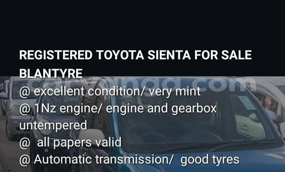 Buy Used Toyota Sienta Blue Car in Blantyre in Malawi Buy Used Toyota Sienta Blue Car in Blantyre in Malawi