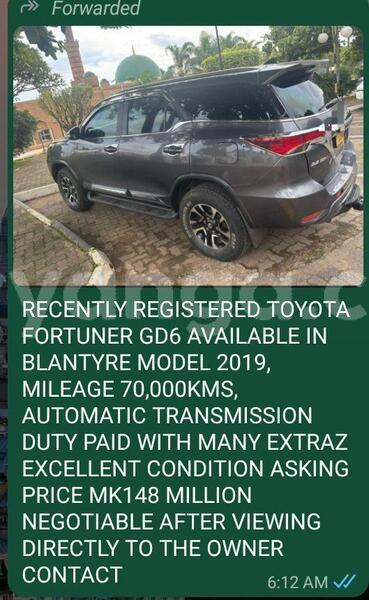 Big with watermark toyota fortuner malawi blantyre 16242