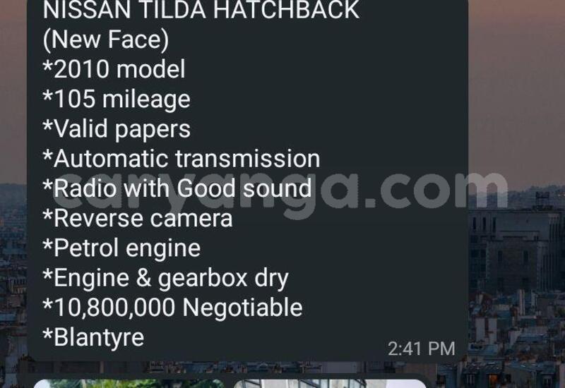 Big with watermark nissan tiida malawi lilongwe 16257