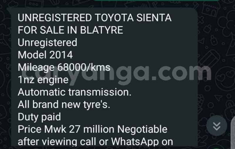 Big with watermark toyota sienta malawi blantyre 16318