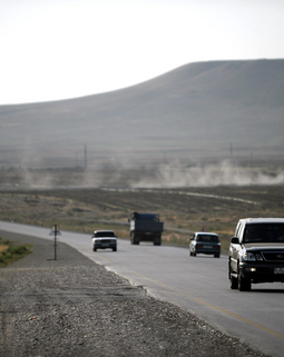 Thumb roads and cars